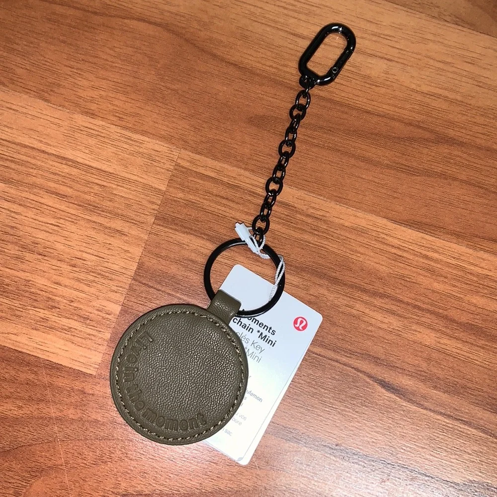 NWT Lululemon Athletica Key Moments Keychain  *Mini in Artifact